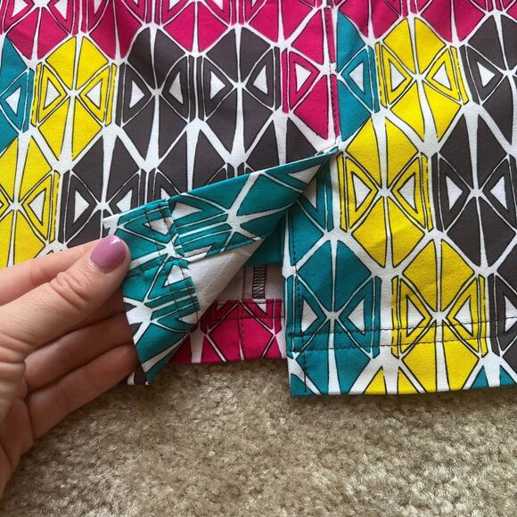 Slazenger Multicolored Geometric Print Active Golf/Tennis Skort Size: 8 - Picture 11 of 13